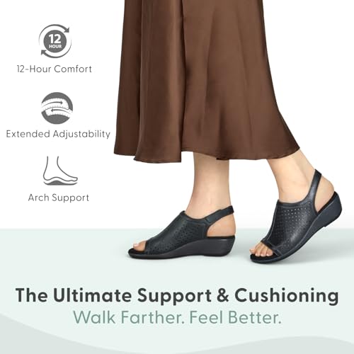 Orthofeet Women's Orthopedic Leather Hazel Sandals2