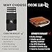 CODE 118 Wallet for Men - Slim Minimalist Aluminum Smart Wallet with RFID Blocking - Compact cash and Credit card holder with Pop Up Ejector (Classic, Jet Black)