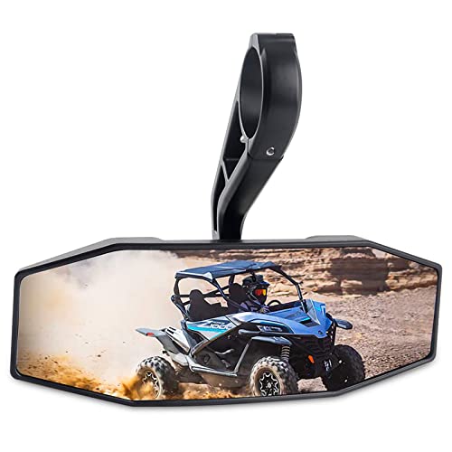 UTV Rear View Center Mirror with 1.75" Clamp, UTV Race Mirror with Convex Mirror Compatible with Polaris RZR 800 1000 S 900 XP 1000(Rotatable) by DXGTOZA - Used condition - CA$27.59