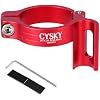 CYSKY Bike Front Derailleur Clamp 28.6mm 31.8mm 34.9mm, Adjustable Braze On Front Derailleur Adapter Compatible with Shimano Sram for MTB Mountain Bike Road Bicycle