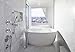 Kohler KOHLER 6369-0 Sunstruck 66-Inch X 36-Inch Oval Freestanding Bath with Fluted Shroud and Center Drain, White, 1-Pack,