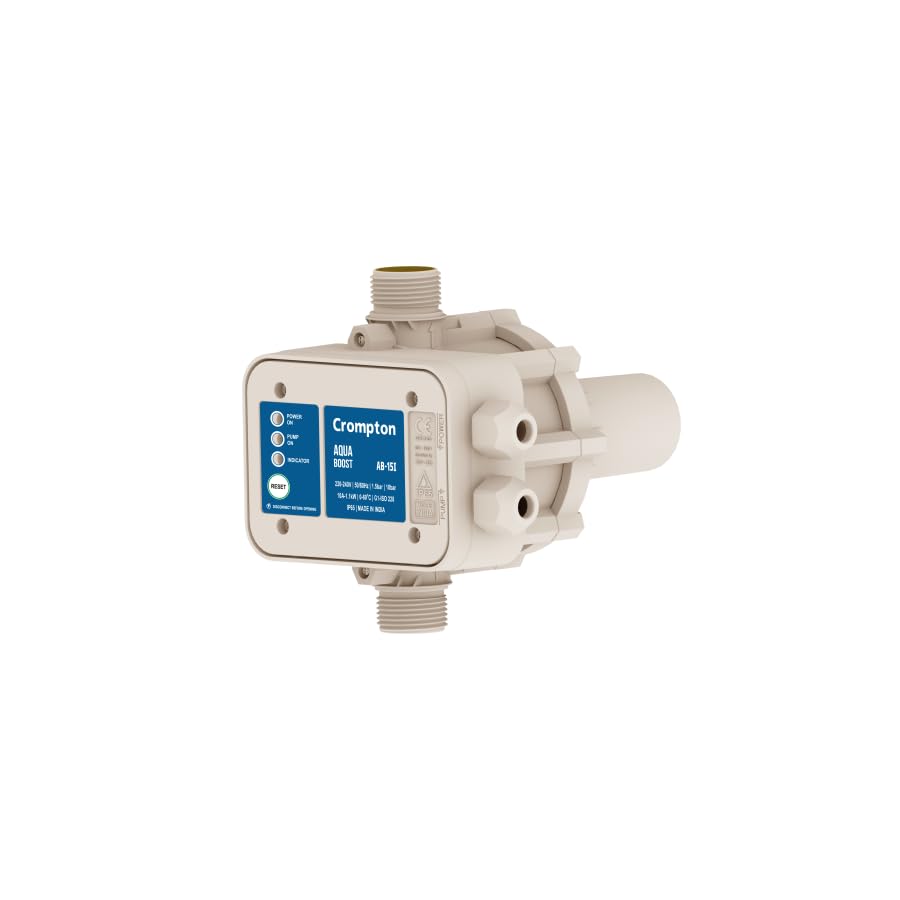 Image of Crompton Water Pump AB-15I (Automatic Pump Controller) Pipe Leakage Detection | Anti Jam Sensor | Dry Run Protection | Dry Run Auto Restart | Suitable with any Surface Pump upto 1.5 HP