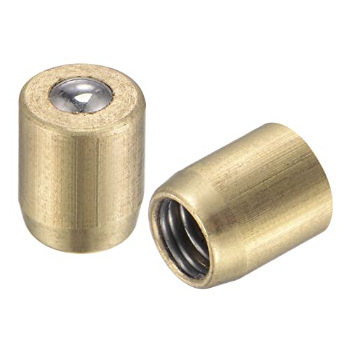 uxcell Brass Push Button Grease Oil Cup 5x6mm Ball Oiler for Lubrication System 10Pcs