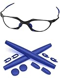 Colore dell'articolo: blu PapaViva Kit di ricambio in gomma per Oakley Romeo 1, colore: Blu