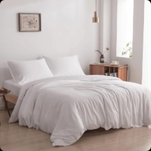 Boomba Premium Housse de couette 100% bambou Coco blanc - 260x240/220 cm - Coco White
