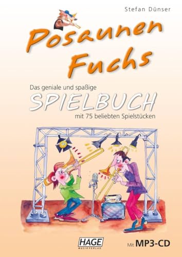 Posaunen Fuchs Band 1, Band 2 und Spielbuch (EH3811, EH3812, EH3810, 9783866260818, 9783866260825, 9783866264021) + Poliertuch aus Mikrofaser (Starterset)