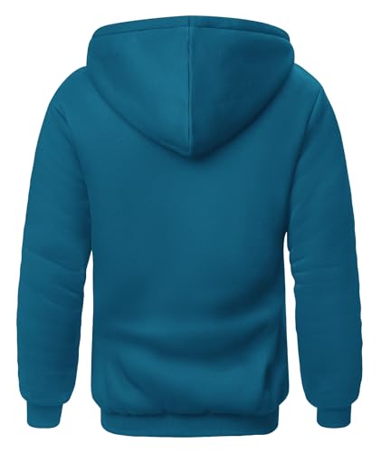Image of SCODI Hoodies for Men Heavyweight Fleece Sweatshirt - Full Zip Up Thick Sherpa Lined Hooded Sweatshirts