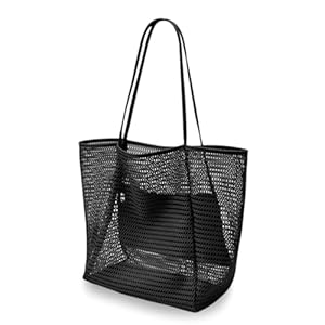 MorLuks Duża Damska Siatkowa Torba Plażowa