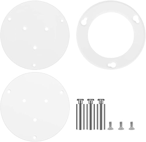 Miniatura 4 de Geekria - Carcasa acrílica transparente compatible con 2019 Echo Dot (3ª generación) altavoz inteligente con reloj, soporte de pared para altavoz