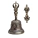 Large Tibetan Buddhist Meditation Alter Pray Bell and Dorje Set 18 cm X 9 cm - Himalayan Bazaar