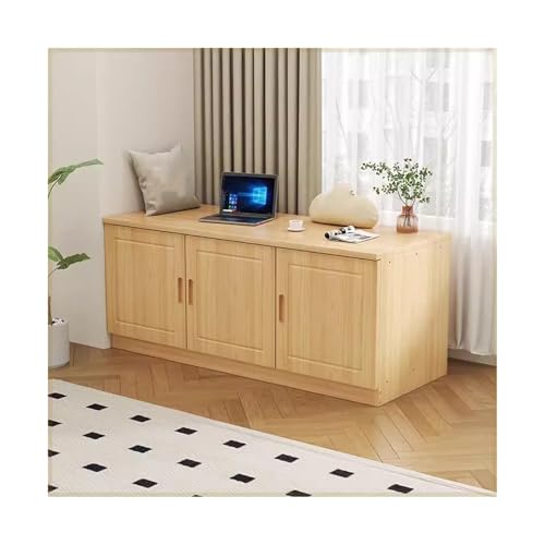 Pine Bay - Armario de almacenamiento bajo para balcón, elegante armario de suelo para uso en exteriores, solución de ahorro de espacio para la decoración de tu hogar
