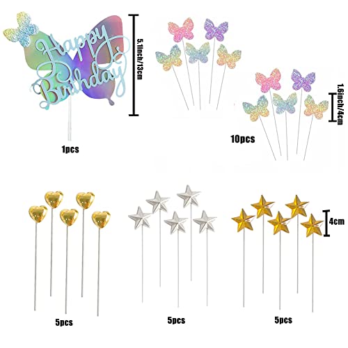 26 pezzi Decorazioni per Torte Decorazioni