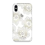 kate spade new york Reverse Hollyhock Case for iPhone X/XS - Defensive Hardshell with White Bumper