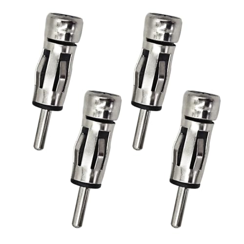 JEYORZY 2 pièces Adaptateur d'antenne Radio DIN mâle vers ISO Femelle, Adaptateur stéréo Universel pour véhicule, Prise ISO vers connecteur DIN pour...