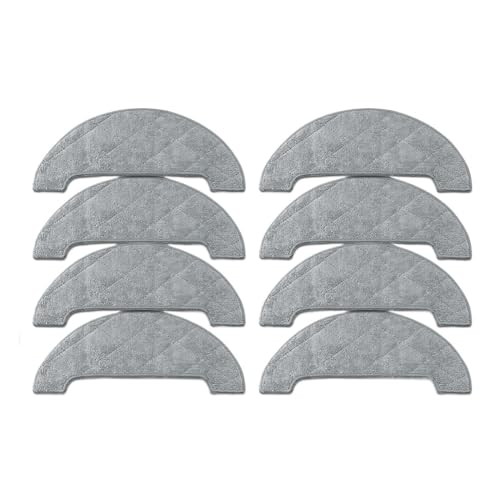 Compatible for Proscenic 850T Robot, Cleaning Tools Vacuum Cleaner Spare Parts Accessories Main Side Brush Hepa Filter Mop Rag Main Brush Cover (Color : Mop Cloth 8pcs), mei0203jb