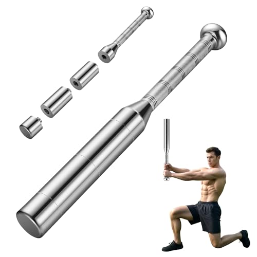 EAST MOUNT Adjustable Macebell Clubbell for Strength Training,6-in-1 Premium Steel Weighted Indian Clubbell for Full Body ,Muscles, Shoulder/Grip/Forearm Training & Stretching