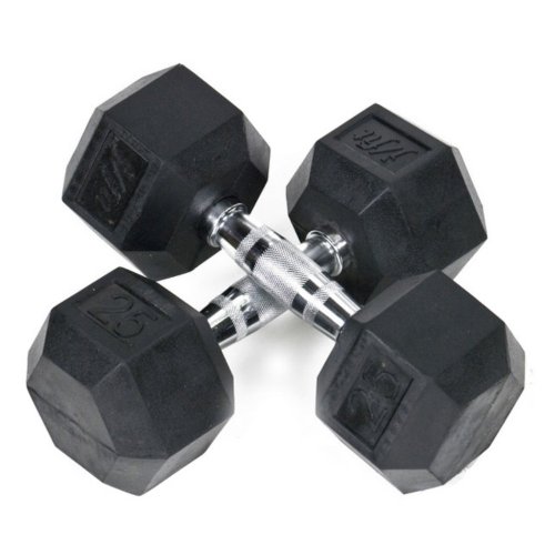J/Fit Rubber Hex Dumbbells