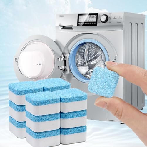 Image of Washing Machine Cleaner Tablets (15 Tablets) | Drum & Pipe Deep Cleaner | Fresh Scent | Removes Odour, Limescale & Residue | For Front Load & Top Load Fully Automatic Washing Machines