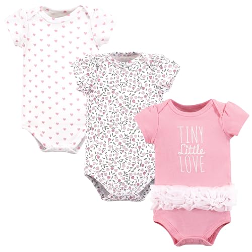 Hudson Baby Body de bebé unisex de algodón, tutú Tiny Little Love, 6-9 meses, tutú Tiny Little Love, 6-9 meses, Tiny Little Love Tutu, 6-9 meses, Tiny Little Love Tutu, 6-9 meses