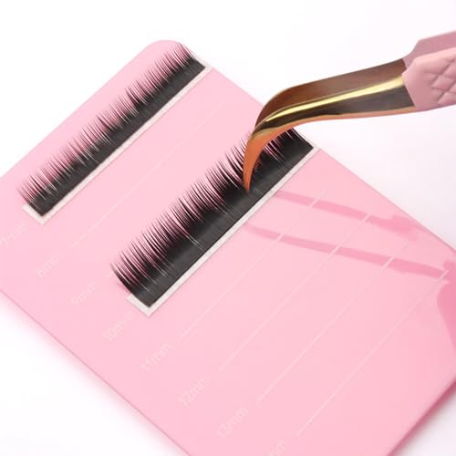 Kokiya Placa de escala de cílios enxertada, suporte de bandeja de extensão de cílios com escala, ban