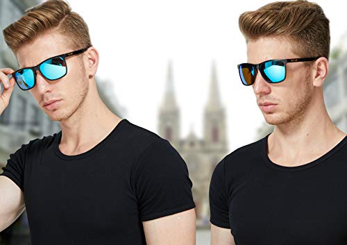 DUCO Unisex Metal Classic Polarised Sunglasses with UV400 Protection for Outdoor Sports 3029H (Blue) steampunk buy now online DUCO Unisex Metal Classic Polarised Sunglasses with UV400 Protection for Outdoor Sports 3029H (Blue) steampunk buy now online