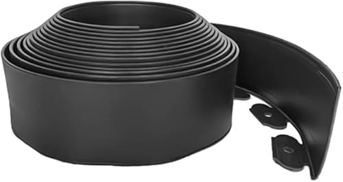 Miniatura 2 de YUEWO Bordes de paisaje sin excavar de 2 x 32.8 pies, borde de plástico para jardín, cama de flores, bordes de borde para patio, césped