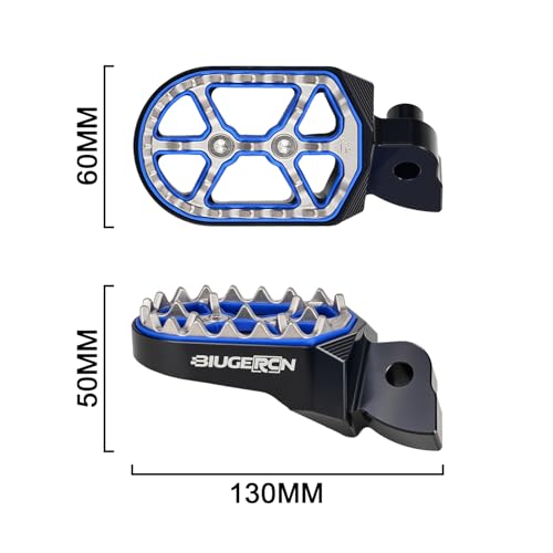 Image of JFG RACING Dirt Bike Foot Pegs,Double Deck CNC Rest Pedal Footpegs for YZ65 18-26 /YZ85 02-26 /YZ125 97-26 /YZ250 98-26 /YZ250F 01-22 /WR250F 01-24 /YZ450F 03-22 /WR450F 03-26 /YZ125X YZ250X-Black