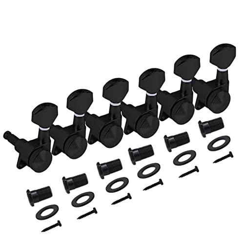 WNWN Tuneurs De Verrouillage De Guitare Électrique Noir 6L Touches De Réglage 1:19 pour Guitare Gaucher Mécaniques… - Les Beatles, Paul McCartney, John Lennon, RIngo Starr, George Harrison WNWN Tuneurs De Verrouillage De Guitare Électrique Noir 6L Touches De Réglage 1:19 pour Guitare Gaucher Mécaniques…