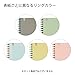KOKUYO Sooofa Soft Ring Notebook, 0.2 inch (4 mm) Grid Ruled, 80 Sheets, B6 Deformation, Set of 5 Colors, Japan Import (SU-SV748S4)