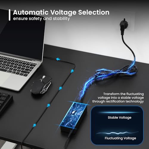 Ewent Caricatore Universale 45W Per Pc Portatile, Alimentatore Notebook A 8 Connettori (No USB-C) Per Samsung, Acer, Hp, Asus, Toshiba, Protezione Otp/Ovp/Ocp/Olp, Cavo Dc 1.5Mt - Cavo Ac 1.5Mt - 8