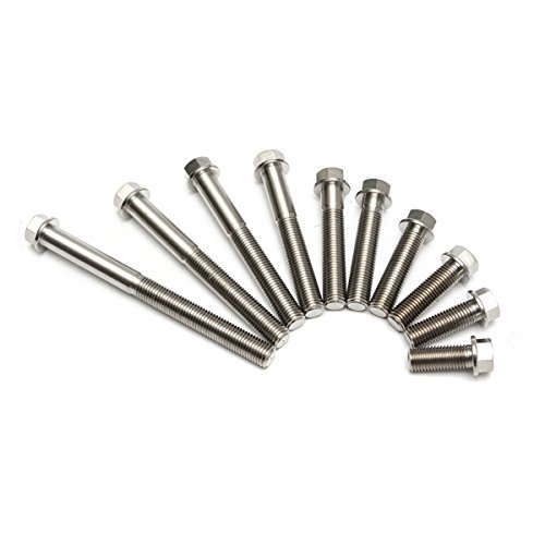 NICOLIE M10 Titane Ti Hex tête Bride Boulon 25 30 35 40 50 55 70 80 90 110 Fine X 1.25 mm-110mm – vue 3
