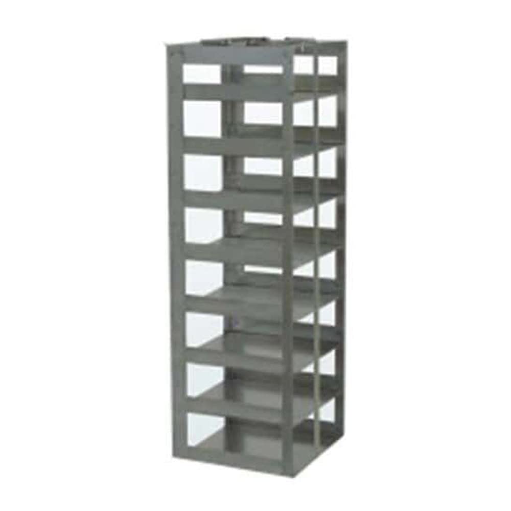 RCH08A Chest Freezer Rack for 100-Cell Hinged Plastic Cryobox, Capacity 8 Box, 18 7/16" Height, 5 7/8" Width, 6 1/4" Length