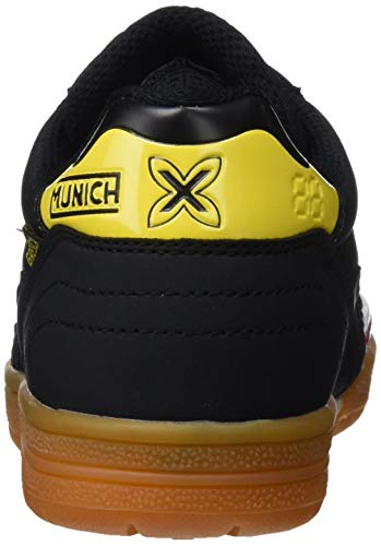 Munich Gresca Kid's, Zapatillas de deporte Unisex niños, Black Yellow, 34 EU