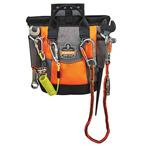Ergodyne Arsenal 5527 Topped Tool Pouch With Snap-Hinge Closure, One Size, Black , Orange #TOP1