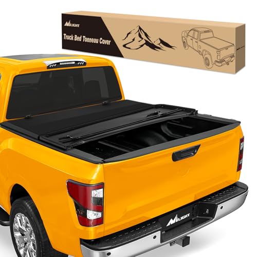 Nilight Soft Tri-fold Truck Bed Tonneau Cover Compatible with Nissan