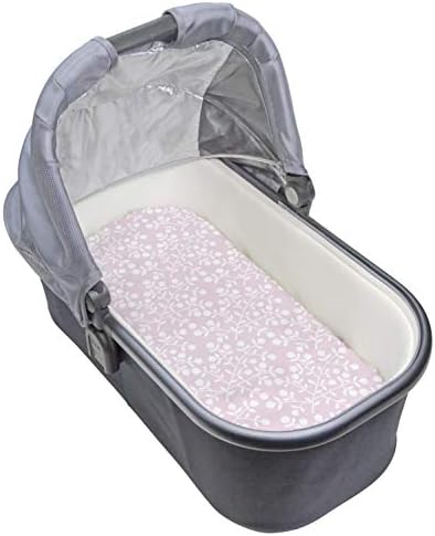 Kushies Baby Fitted Bassinet Sheet, Pink Berries