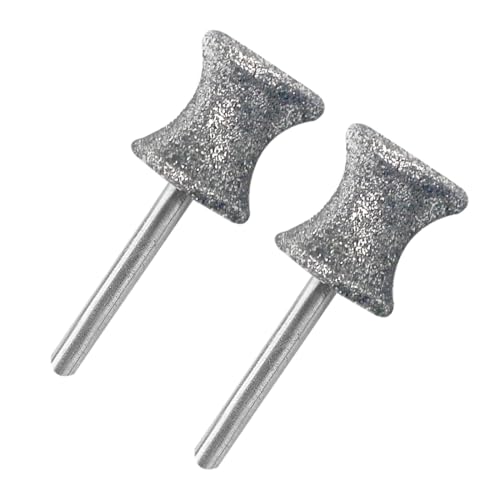 Posinda Diamond Rotary Nail Grinder Bits for Dog 2PCS Diamond Dog Nail Grinder Head for Dremel 1/8 Replacement Grinder Wheel Pets Nail Grooming Tools for Medium Large Dogs