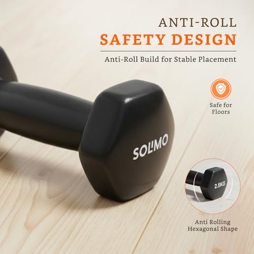 Image of Amazon Brand - Solimo Vinyl Dumbbell
