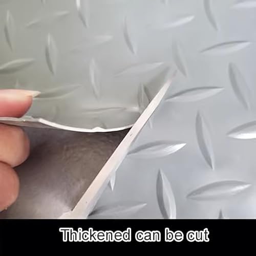 Multicolor Coin-Grip Garage Mat, 2.2mm Thick Plastic Floor Runner, Waterproof & Stain Resistant Rubber Mat, Cuttable Red Matting Roll, 1.5x5m Size