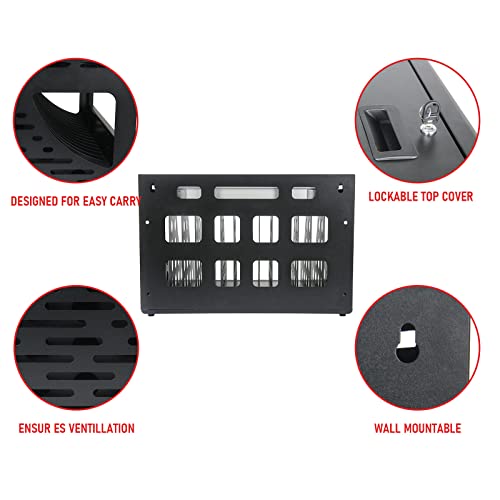 Mobile Laptop Cart Station For Ipads, Chromebooks And Laptop Computers Up To 14-Inch Screen Size, 16-Device Charging Storage Tablet Cabinet For Classroom, Office(Black) #TOP1