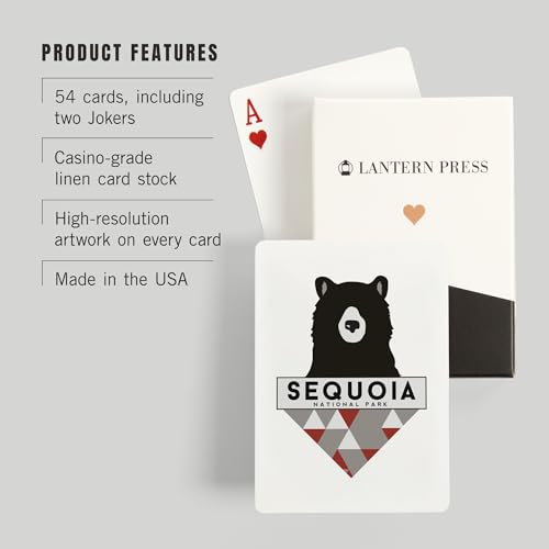 Cartas de Póker Sequoia National Park, 52 naipes miniatura 3