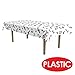 Beistle Musical Notes Tablecover in White/Black, Music Party Supplies, 50's Theme Rock and Roll Tableware, Awards Night Decorations, 108