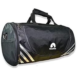 DeCamino Bolsa Deporte Impermeable Lona Plegable y Compartimento Zapatos Bolsa Gimnasio con Múltiples Bolsillos para Deportes, Gym, Mochila Deporte, Mochila Viajes Avion, Fines de Semana o Vacaciones