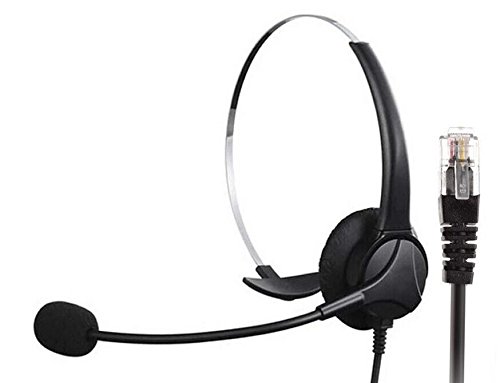 Amazon | Teshony RJ9/RJ11対応ハンドフリー＊コールセンター用ヘッド