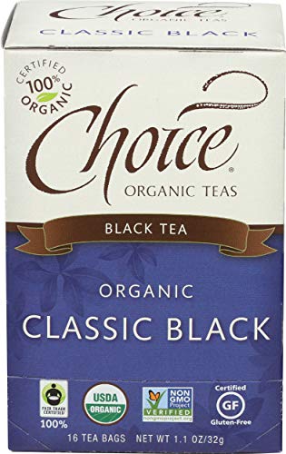 Choice Organic Teas Black Tea, 16 Tea Bags, Classic Black Choice Organic Teas Black Tea, 16 Tea Bags, Classic Black