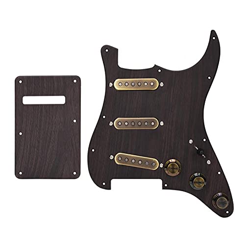 JOPESA Chargé précâblé, Ensemble de micros Pickguard chargés de Guitare Vintage SSS Pickguard chargé Gracieux for Les… - Les Beatles, Paul McCartney, John Lennon, RIngo Starr, George Harrison JOPESA Chargé précâblé, Ensemble de micros Pickguard chargés de Guitare Vintage SSS Pickguard chargé Gracieux for Les…