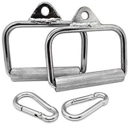 ABSSports 2 pair-d-handle -hand-grips-attachment-weight-lifting-multi-training-bar Multi-training Bar (Silver)-image-20