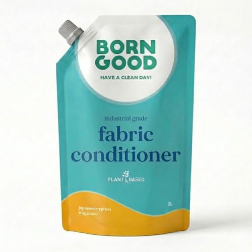 Image of Born Good Plant Based Japanese Cypress Fragrance Fabric Conditioner, Biodegradable, Non-Toxic And Eco-Friendly - 2 L (Pack of 1)