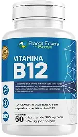 Floral Ervas do Brasil, Vitamina B12 60 Cápsulas Metilcobalamina Vegan 414%