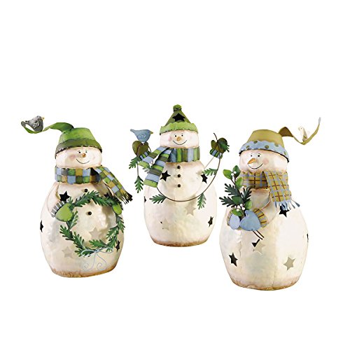 Gallerie II Snowman Tealight Holder A/3 White